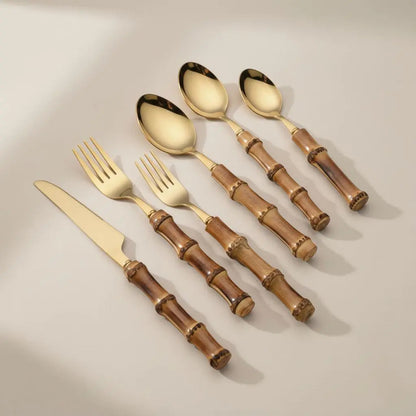 Eco Friendly Bamboo Handle Utensil Set - Lusomart