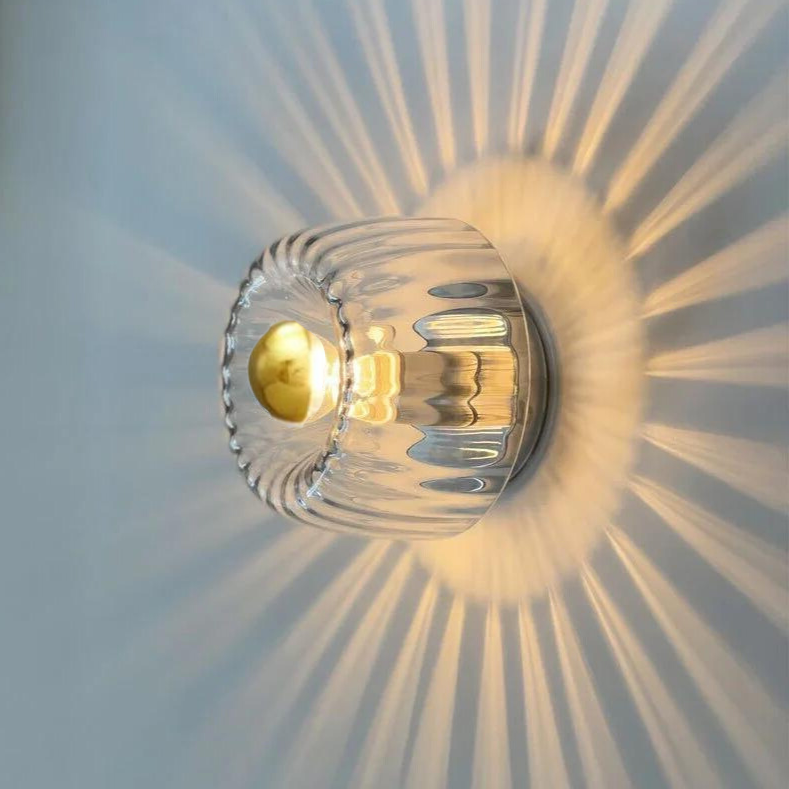 Sleek Glass Wall Lamp Modern Minimalist Lighting