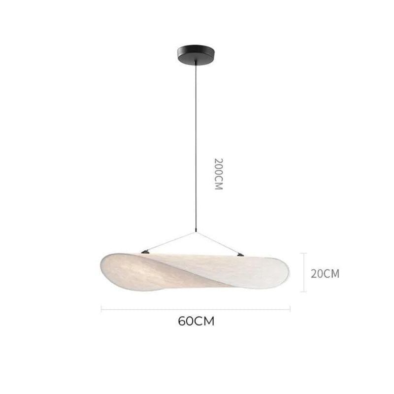 Luxury Silk Pendant LED Chandelier With Soft White Glow