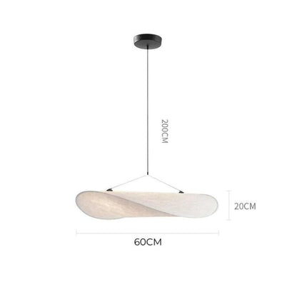 Luxury Silk Pendant LED Chandelier With Soft White Glow