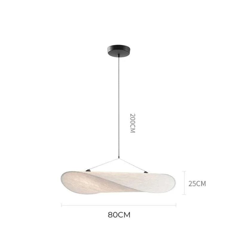 Luxury Silk Pendant LED Chandelier With Soft White Glow