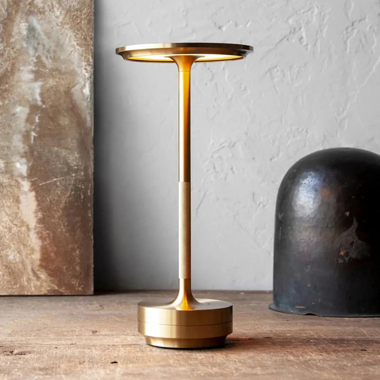 Portable Dimmable LED Desk Lamp With Metal Base - Lusomart
