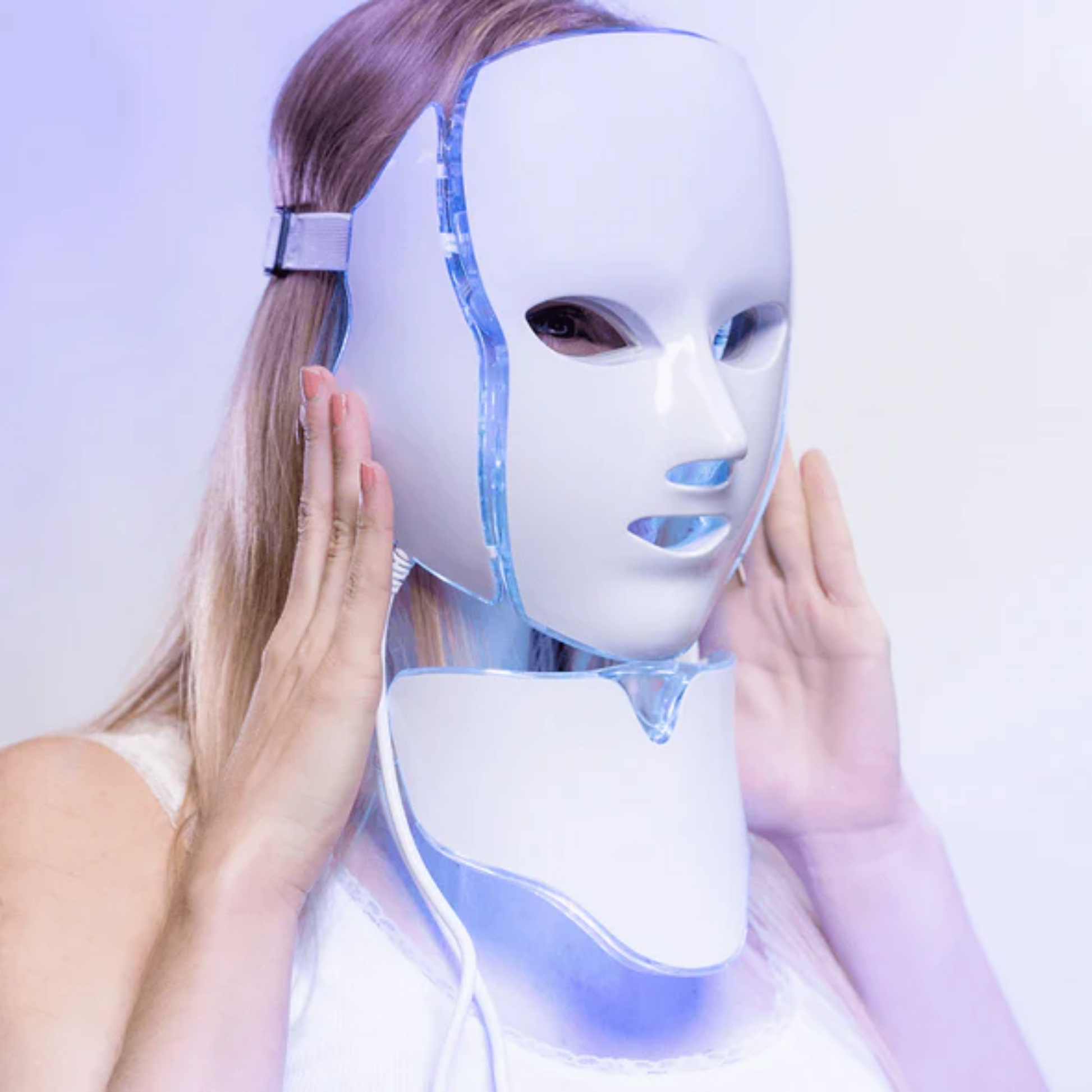 Rejuvenating 7 Color LED Face Mask With Neck Care - Lusomart