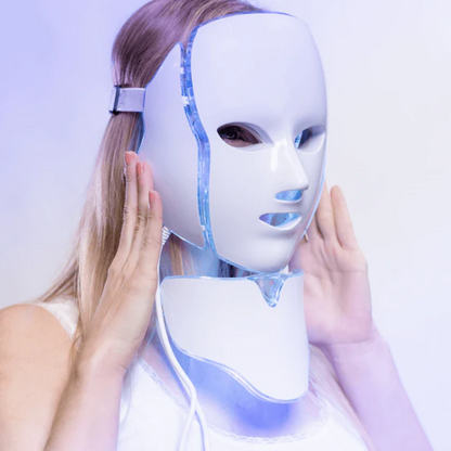 Rejuvenating 7 Color LED Face Mask With Neck Care - Lusomart
