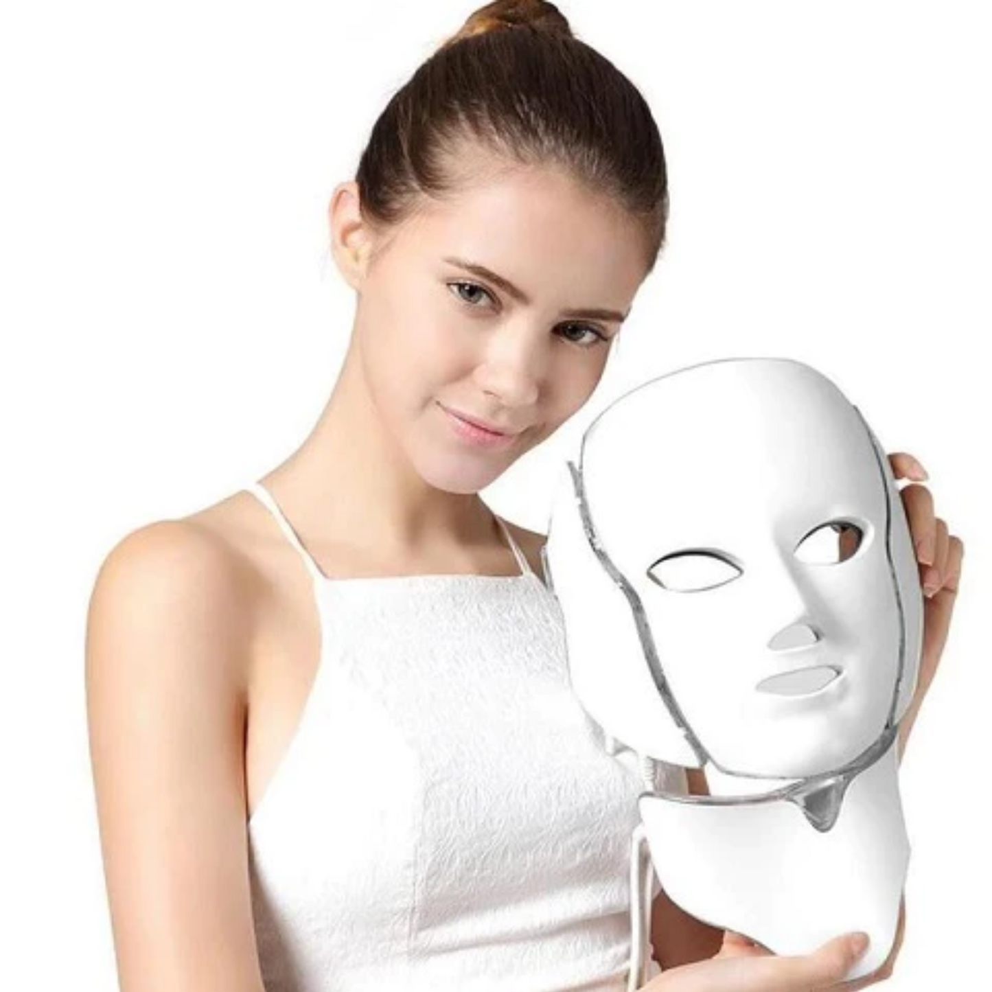 Rejuvenating 7 Color LED Face Mask With Neck Care