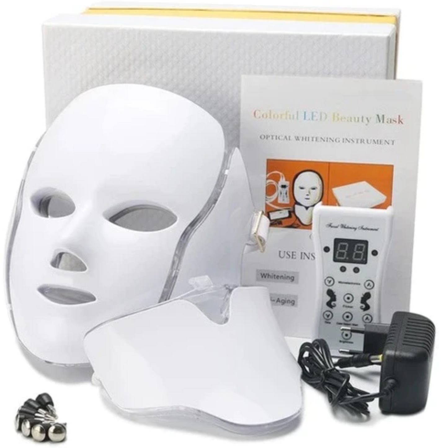 Rejuvenating 7 Color LED Face Mask With Neck Care