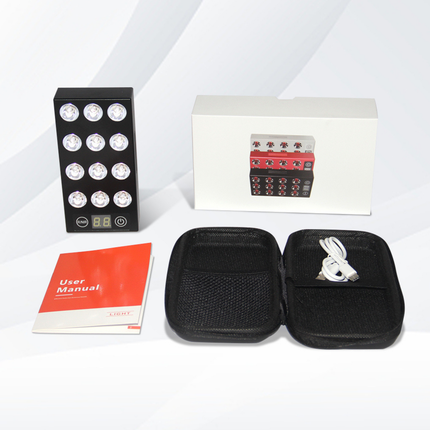 Compact LED Red Light Therapy Panel for Home Use