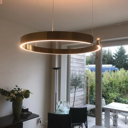 Bright Round LED Pendant Light for Home and Office
