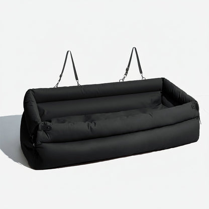 UrbanVoyager | Stylish Durable Large Faux Leather Dog Car Seat Bed 6
