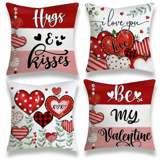 Lovely Valentine Heart Pattern Pillowcase Set - Lusomart