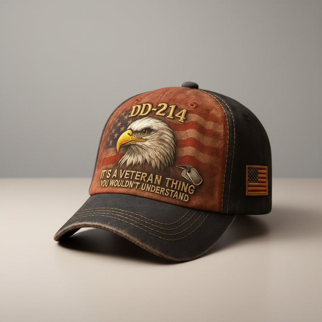 Patriotic American Flag Baseball Cap for Men