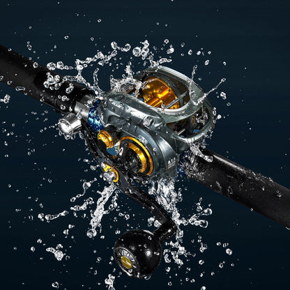 Durable Baitcast Fishing Reel with Clicker System
