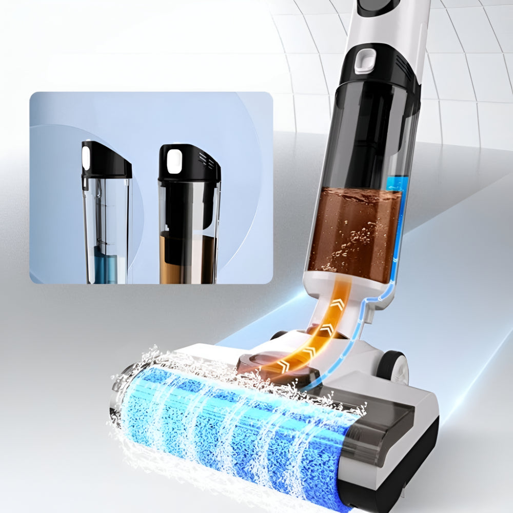 Portable Cordless Hard Floor Vacuum Mop