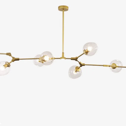 Sleek Glass Pendant Light With Modern Branching Arms