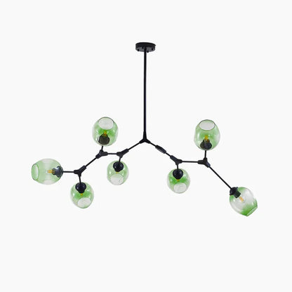 Sleek Glass Pendant Light With Modern Branching Arms