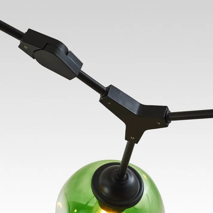 Sleek Glass Pendant Light With Modern Branching Arms