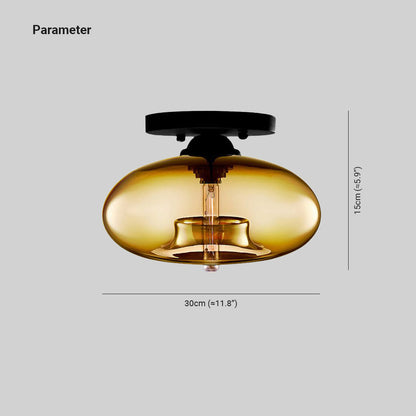 Modern Vintage Globe Ceiling Light Fixture