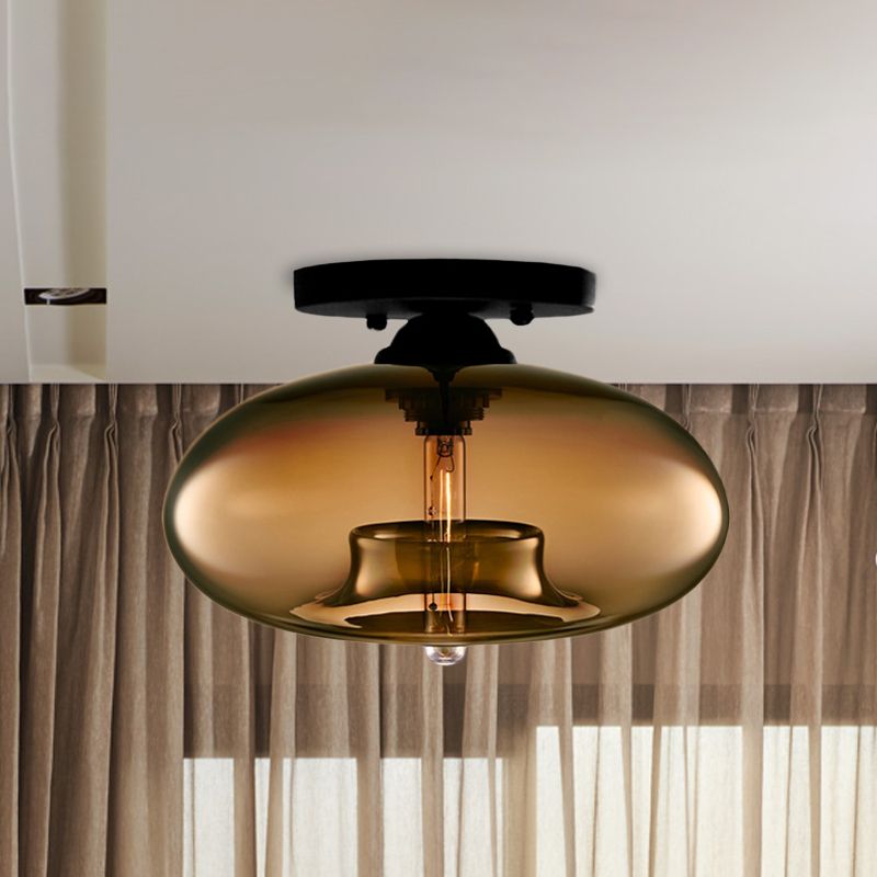 Modern Vintage Globe Ceiling Light Fixture