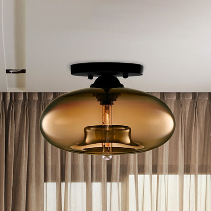 Modern Vintage Globe Ceiling Light Fixture
