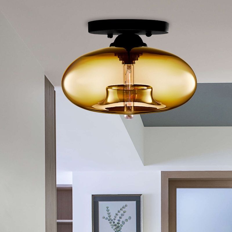 Modern Vintage Globe Ceiling Light Fixture