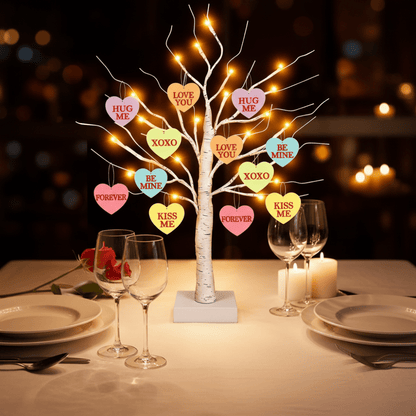 Romantic LED Heart Shaped Table Lamp