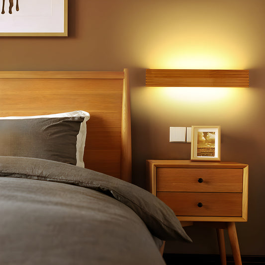 Rustic Wood LED Wall Light for Home Decoration - Lusomart