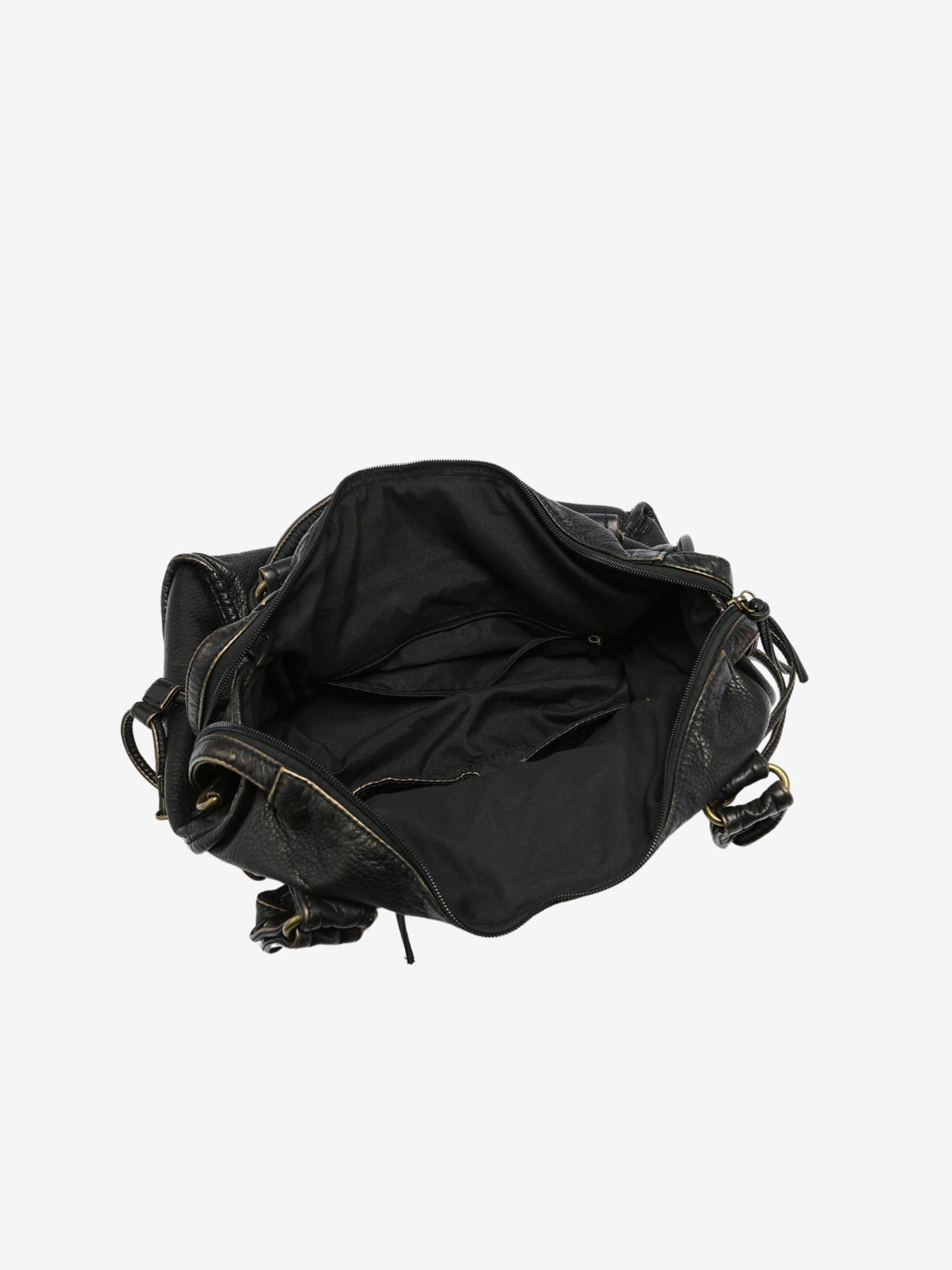 VeganAura | Elegant Black Shoulder Bag for Women with Versatile Carrying Options 3