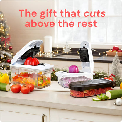 Easy Kitchen Veggie Chopper Cutting Tool Set