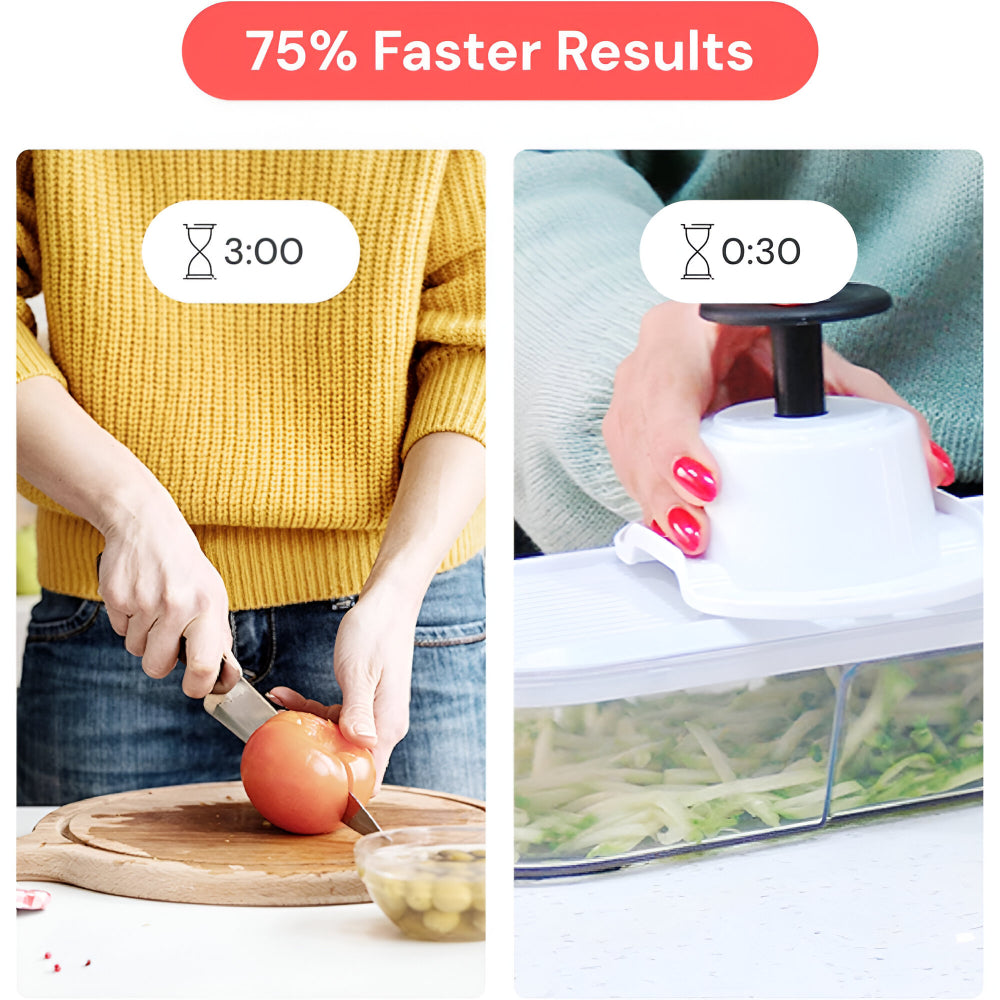 Easy Kitchen Veggie Chopper Cutting Tool Set
