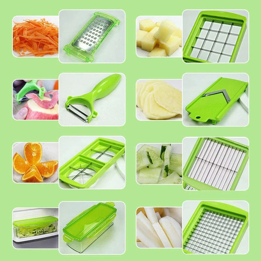 VeggieCraft | Versatile Ergonomic 12-in-1 Vegetable Slicer and Cutter 2