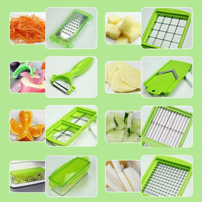 VeggieCraft | Versatile Ergonomic 12-in-1 Vegetable Slicer and Cutter 2