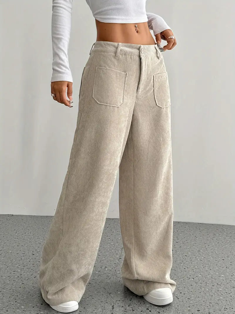 Luxurious Soft High Waisted Wide Leg Pants - Lusomart
