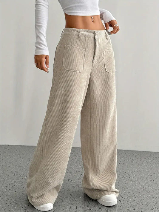 Luxurious Soft High Waisted Wide Leg Pants - Lusomart
