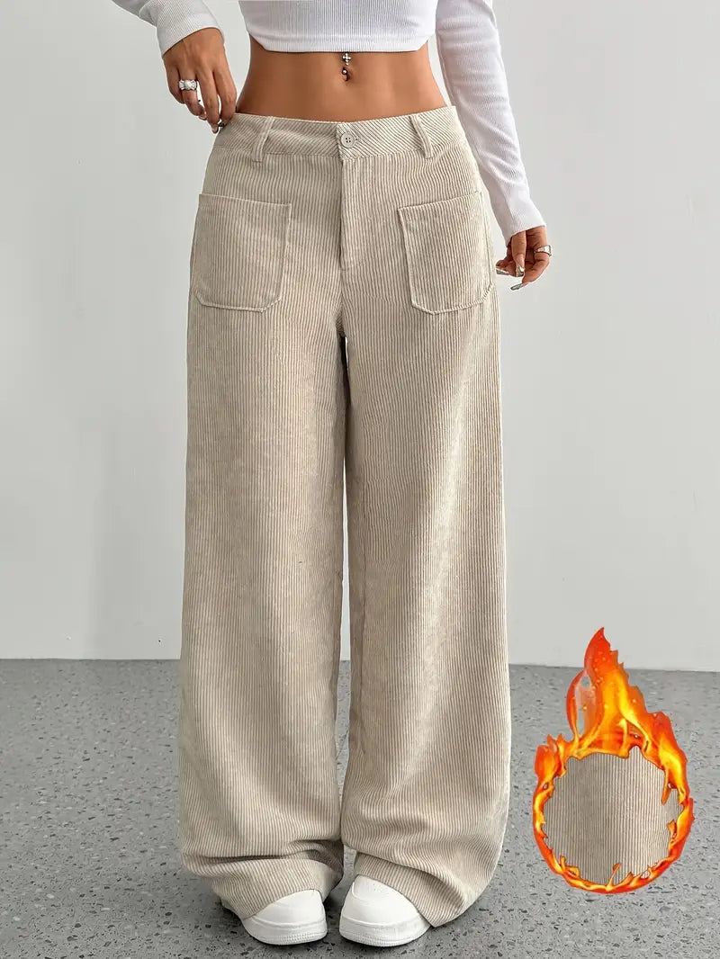 VelvetEase | Chic Comfortable High-Waisted Wide Leg Trousers 2