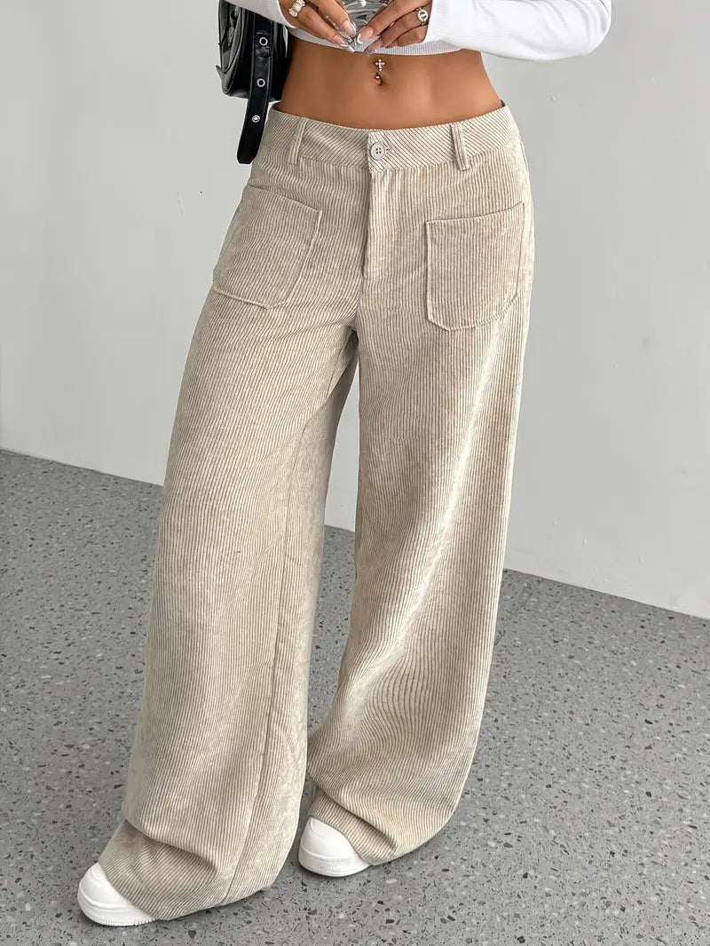 VelvetEase | Chic Comfortable High-Waisted Wide Leg Trousers 4