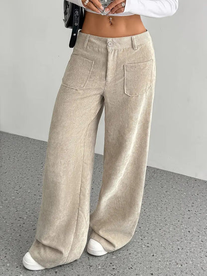 VelvetEase | Chic Comfortable High-Waisted Wide Leg Trousers 4