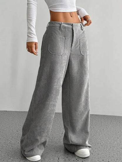 VelvetEase | Chic Comfortable High-Waisted Wide Leg Trousers 6