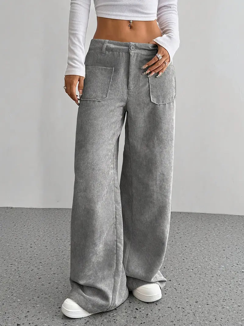 VelvetEase | Chic Comfortable High-Waisted Wide Leg Trousers 7
