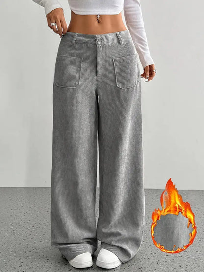 VelvetEase | Chic Comfortable High-Waisted Wide Leg Trousers 8