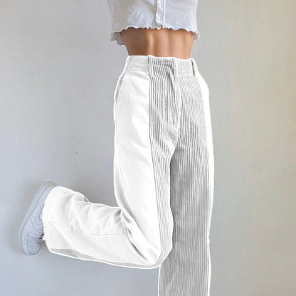 VelvetEase | Chic High-Waisted Wide Leg Trousers for Women 1