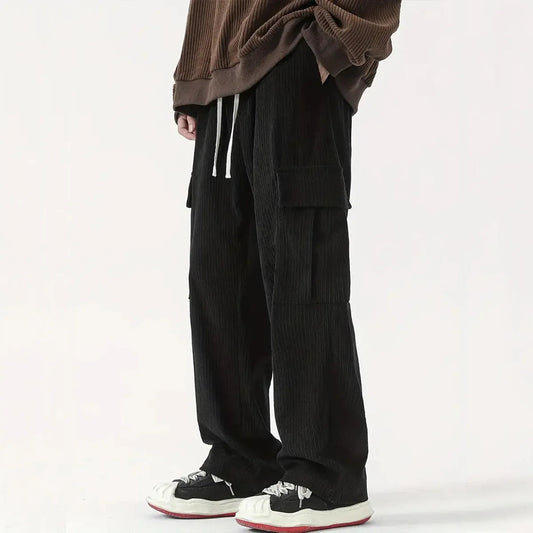 Soft Corduroy Pants for Men Relaxed Fit - Lusomart
