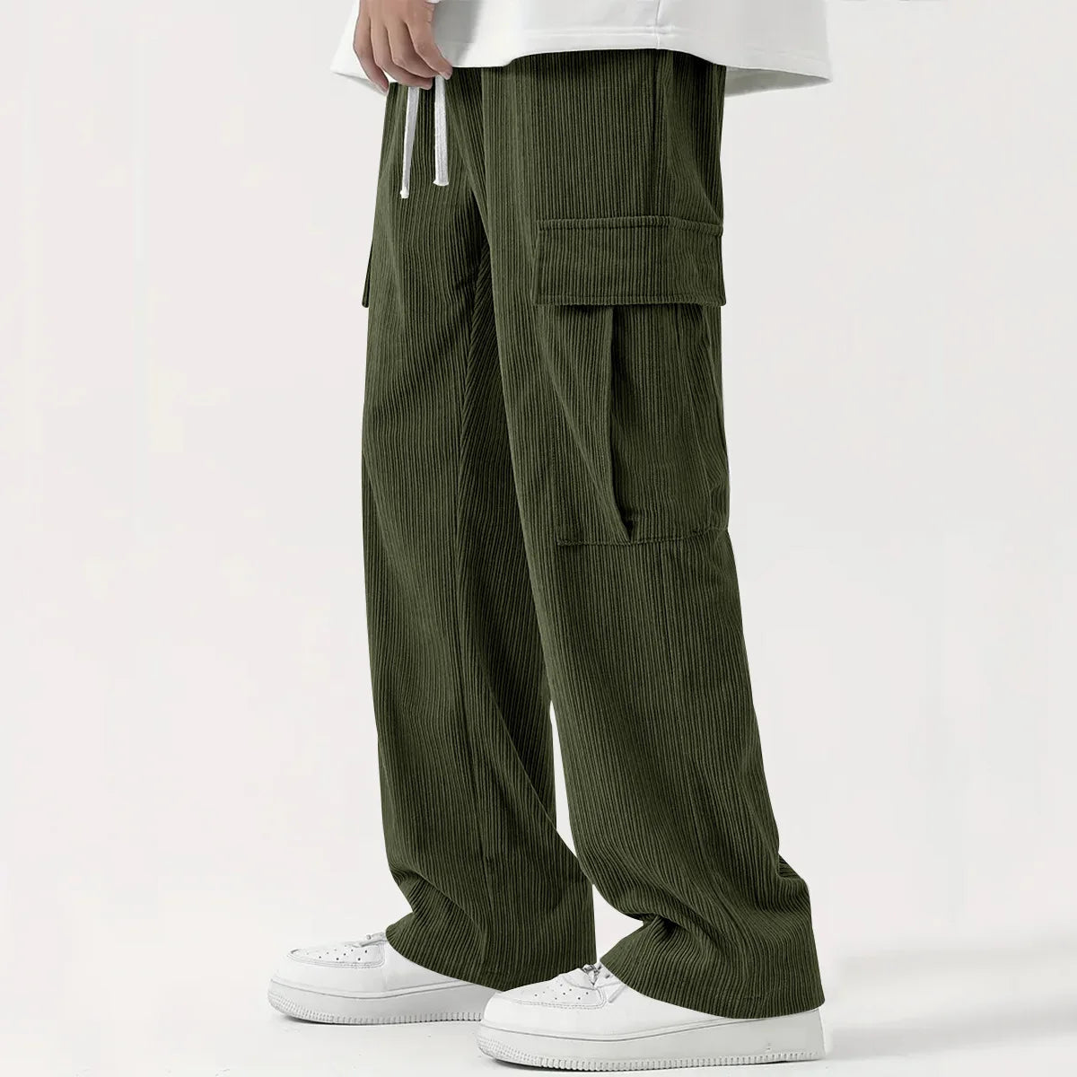 VelvetEase | Comfortable Relaxed Fit Corduroy Trousers for Men 4