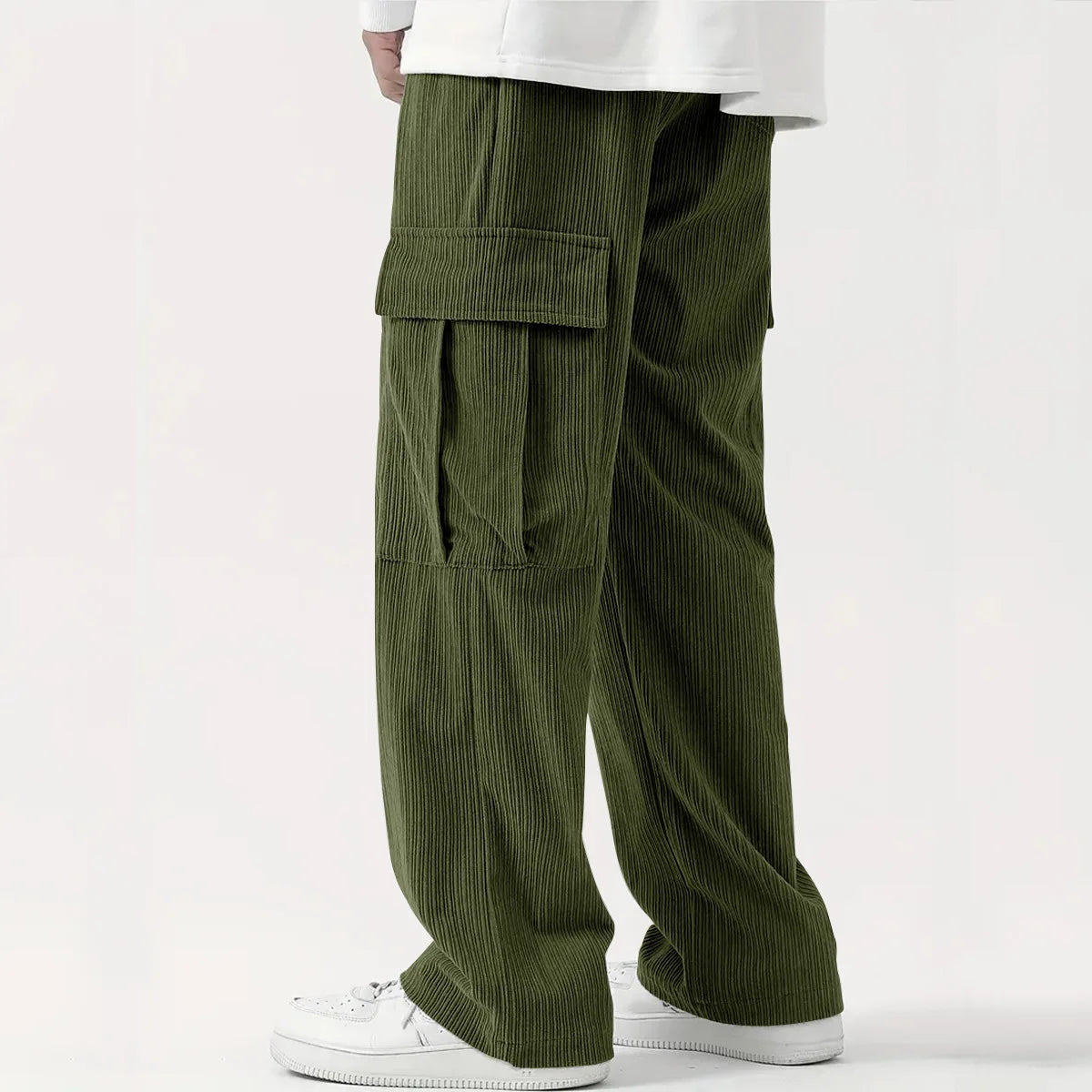 VelvetEase | Comfortable Relaxed Fit Corduroy Trousers for Men 5