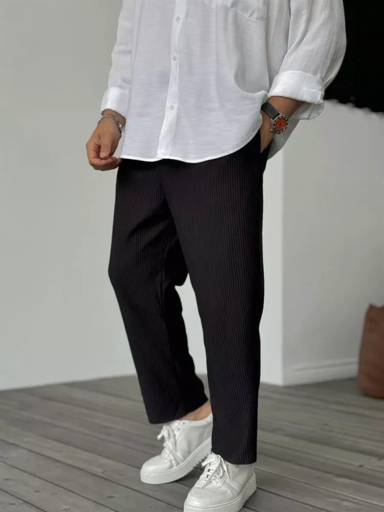 VelvetEase | Comfortable Stylish Loose Fit Corduroy Trousers for Men 1