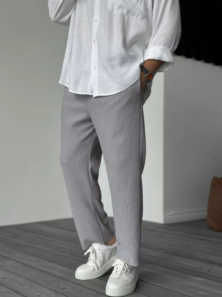 VelvetEase | Comfortable Stylish Loose Fit Corduroy Trousers for Men 2