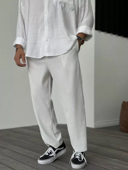 VelvetEase | Comfortable Stylish Loose Fit Corduroy Trousers for Men 3