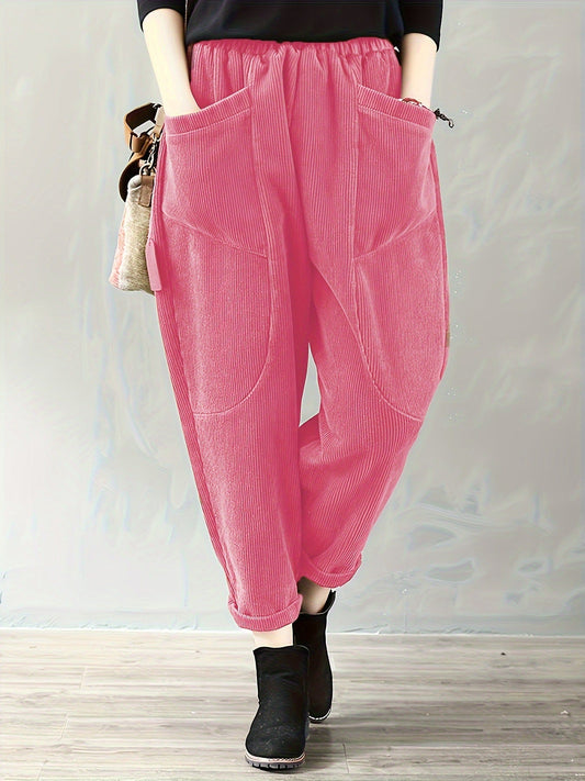 Soft Chic Women's Corduroy Pants - Lusomart