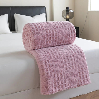 VelvetNest | Luxurious Soft Thick Waffle Jacquard Blanket 7