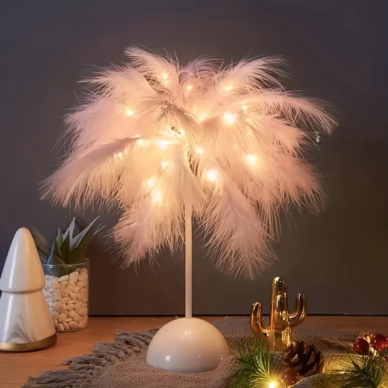 VelvetWings – Artistic Feather Lamp 1