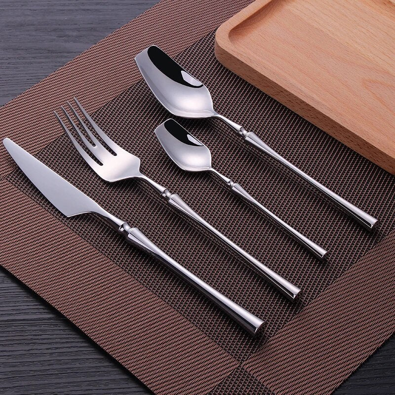 Luxury Modern Stainless Steel Silverware Set